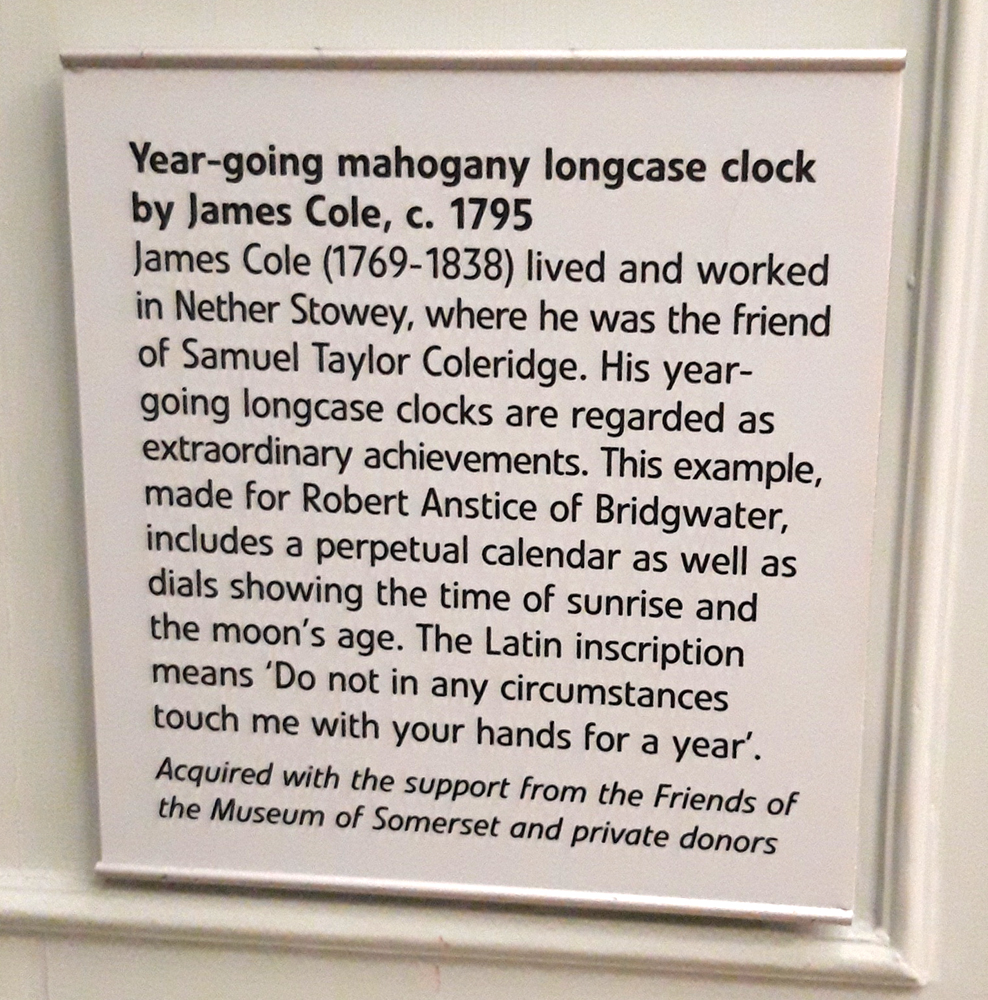 Anstice Clock blurb